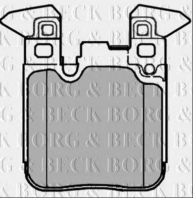 BORG & BECK bbp2376 -  Комплект тормозных колодок, дисковый тормоз